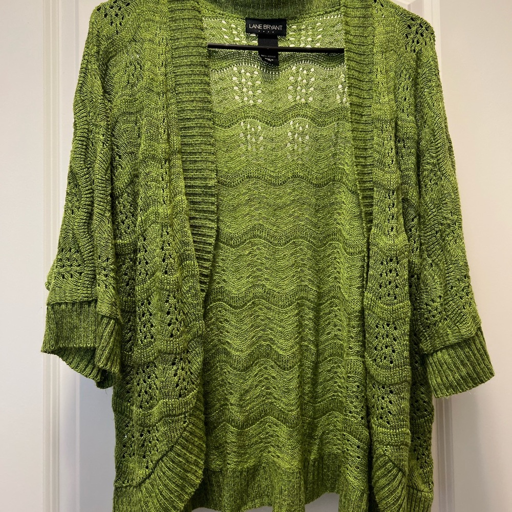 Lane Bryant green blouse